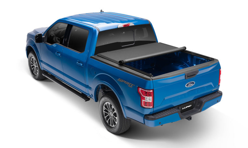 Lund 99-13 Ford F-250 Super Duty (6.8ft. Bed) Genesis Elite Roll Up Tonneau Cover - Black