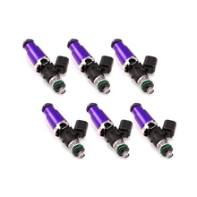 Load image into Gallery viewer, Injector Dynamics 1700cc Injectors - 60mm Length - 14mm Purple Top - 14mm Lower O-Ring (Set of 6)