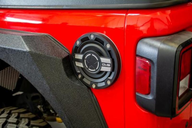 DV8 Offroad 2018+ Jeep JL Aluminum Fuel Door for 20-Pres Wrangler
