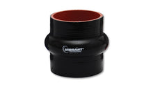 Load image into Gallery viewer, Vibrant 4 Ply Reinforced Silicone Hump Hose Connector - 4.5in I.D. x 3in long (BLACK)
