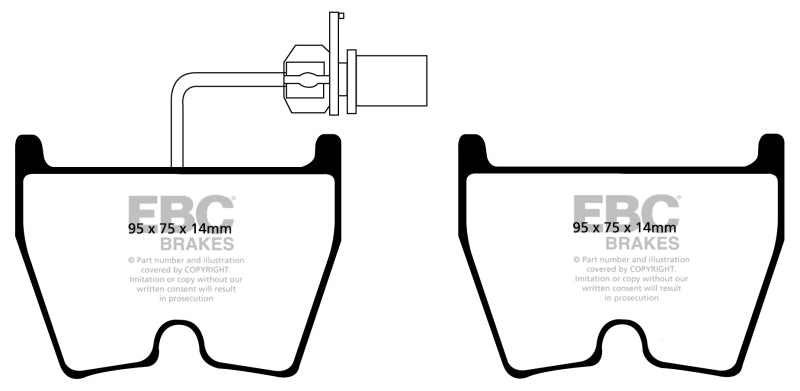 EBC 17-18 Audi RS3 Yellowstuff Front Brake Pads