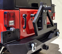 Load image into Gallery viewer, DV8 Offroad 07-18 Jeep Wrangler RS-2 Single Action Rear Bumper &amp; Tire Carrier w/ Bearing