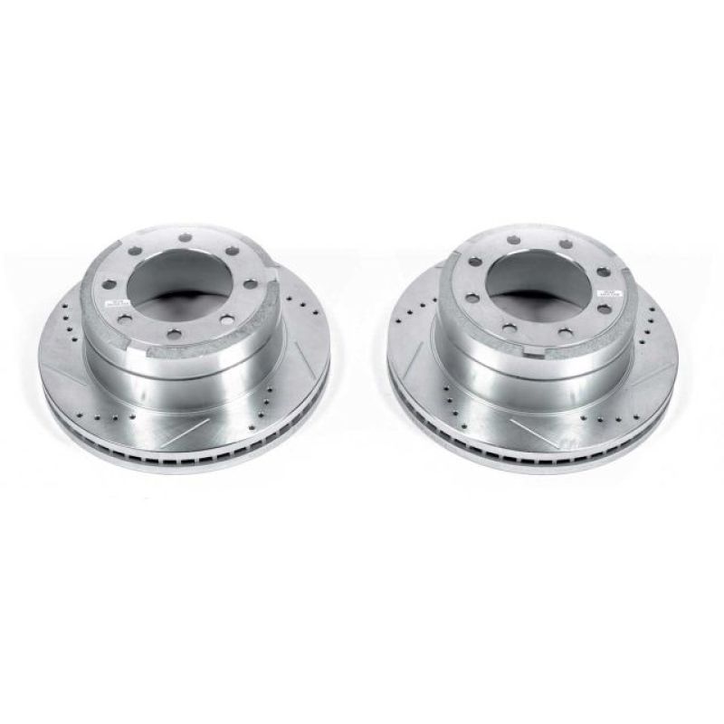 Power Stop 13-22 Ford F-350 Super Duty Rear Drilled & Slotted Rotor - Pair