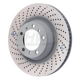 SHW 07-13 Porsche 911 Turbo 3.8L w/o Ceramic Brakes Left Rear Drilled-Dimpled MB Brake Rotor