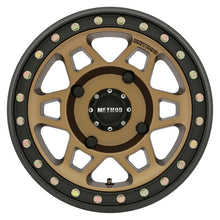 Load image into Gallery viewer, Method MR405 UTV Beadlock 15x7 4+3/+13mm Offset 4x156 132mm CB Method Bronze w/Matte Blk Ring Wheel