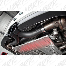 Load image into Gallery viewer, MBRP 14-15 Porsche GT3/GT3RS 3in Center Muffler Bypass 4in Tips - Black Coated