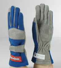 Load image into Gallery viewer, RaceQuip Blue 1-Layer SFI-1 Glove - XL