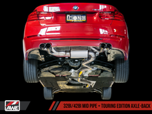 Load image into Gallery viewer, AWE Tuning BMW F3X N20/N26 328i/428i Touring Edition Exhaust Quad Outlet - 80mm Chrome Silver Tips