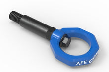 Load image into Gallery viewer, aFe Control Front Tow Hook Blue BMW F-Chassis 2/3/4/M