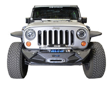 Load image into Gallery viewer, DV8 Offroad 07-18 Jeep Wrangler JK/JL Steel Stubby Front Bumper w/ Light Bracket &amp; Winch Plate