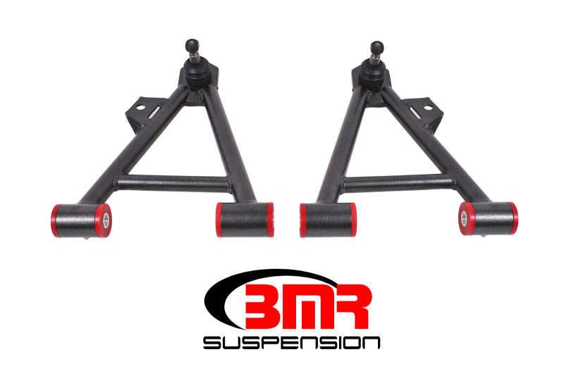 BMR 94-04 Mustang Lower Non-Adj. A-Arms (Coilover Only) w/ Tall Ball Joint (Poly) - Black Hammertone