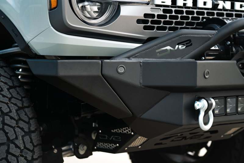 DV8 Offroad 2021+ Ford Bronco Modular Front Bumper Winch Capable w/ Auxiliary Light Mounts