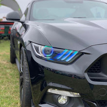 Load image into Gallery viewer, Oracle 15-17 Ford Mustang V6/GT/Shelby Dynamic DRL Upgrade w/ Halo Kit - ColorSHIFT - Dynamic