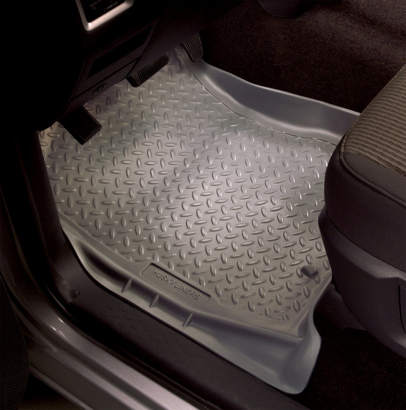 Husky Liners 98-01 Dodge Ram 1500/2500/3500 Quad Cab Classic Style 2nd Row Gray Floor Liners