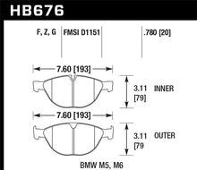 Load image into Gallery viewer, Hawk 06-10 BMW M5/M6 Perf Ceramic Street Front Brake Pads
