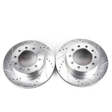 Power Stop 05-16 Ford F-550 Super Duty Front Drilled & Slotted Rotor - Pair