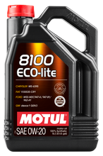 Load image into Gallery viewer, Motul 5L Synthetic Engine Oil 8100 0W20 ECO-LITE