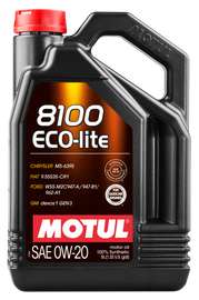 Motul 5L Synthetic Engine Oil 8100 0W20 ECO-LITE