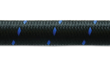 Load image into Gallery viewer, Vibrant -4 AN Two-Tone Black/Blue Nylon Braided Flex Hose (2 foot roll)
