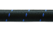 Load image into Gallery viewer, Vibrant -4 AN Two-Tone Black/Blue Nylon Braided Flex Hose (2 foot roll)