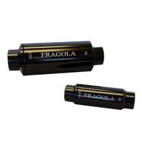 Load image into Gallery viewer, Fragola Fuel Filter -6AN In/Out 40 Micron. Black