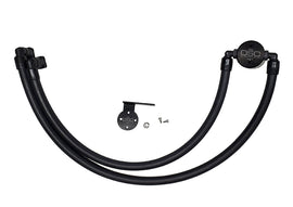 J&L 17-23 Ford F-250 6.2L/7.3L Passenger Side Oil Separator 3.0 - Black Anodized