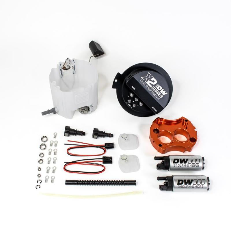 DeatschWerks 10-15 Chevy Camaro LS 3.7 V6/ SS LS3 X2 Series Fuel Pump Module w 2 DW300s