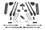 Fabtech 17-21 Ford F250/350 4WD Gas 6in 4Link Sys w/Coils & 2.25 Dl Resi Frt & Dl Rr Shks