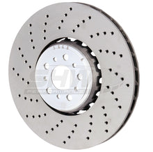 Load image into Gallery viewer, SHW 18-21 BMW M5 4.4L Left Front Cross-Drilled Lightweight Brake Rotor