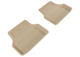 3D MAXpider 2004-2010 BMW 5 Series E60 Kagu 2nd Row Floormats - Tan