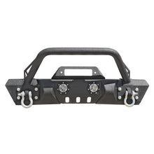Load image into Gallery viewer, DV8 Offroad 07-18 Jeep Wrangler JK/JL FS-11 Stubby Mid Length Steel Front Bumper w/ Winch Plate