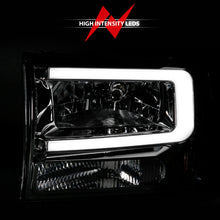 Load image into Gallery viewer, ANZO 99-04 Ford F250/F350/F450/Excursion (excl. 99) Crystal Headlights - w/ Light Bar Chrome Housing