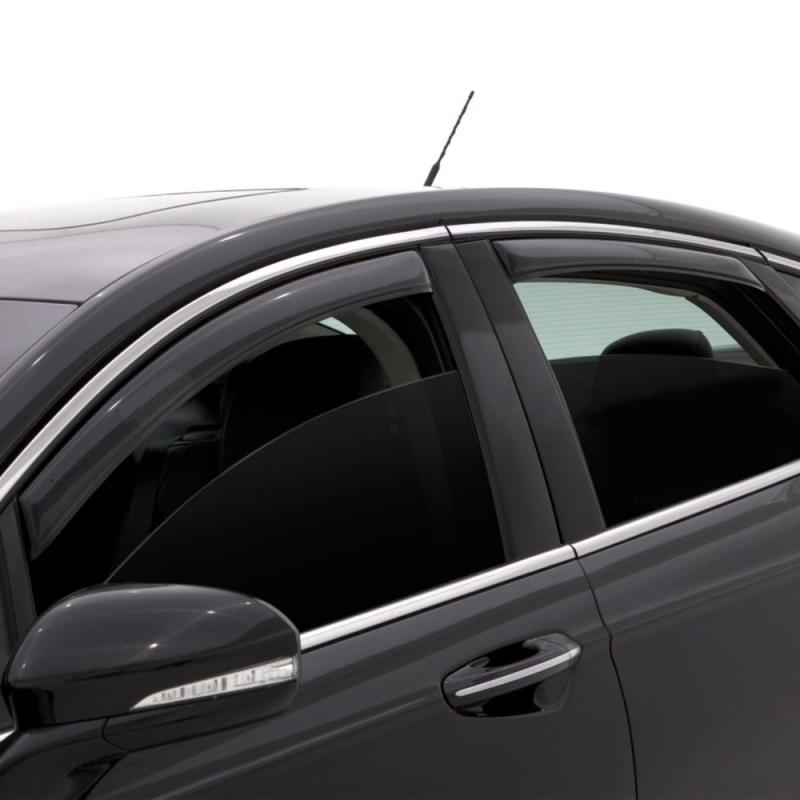 AVS 14-18 Mazda 3 Hatch Ventvisor In-Channel Front & Rear Window Deflectors 4pc - Smoke