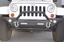 Load image into Gallery viewer, DV8 Offroad 07-18 Jeep Wrangler JK/JL FS-7 Mid Length Steel Front Bumper w/ LED Lights