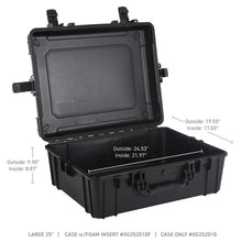Load image into Gallery viewer, Go Rhino XVenture Gear Hard Case - Large 25in. / Lockable / IP67 / Automatic Air Valve - Tex. Black