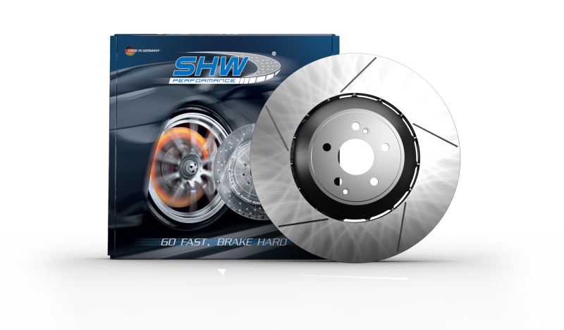 SHW 11-15 Mercedes-Benz C63 AMG 6.3L Front Drilled-Slotted Lightweight Brake Rotor