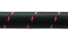 Load image into Gallery viewer, Vibrant -6 AN Two-Tone Black/Red Nylon Braided Flex Hose (10 foot roll)