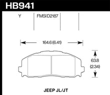 Load image into Gallery viewer, Hawk 2018 Jeep Wrangler Rubicon LTS Street Front Brake Pads
