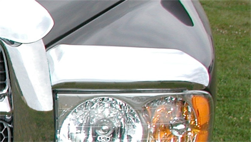 Stampede 2002-2005 Dodge Ram 1500 Deluxe 3 Pc Vigilante Premium Hood Protector - Chrome