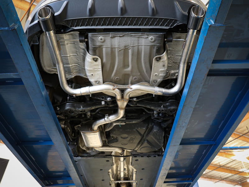 afe 19-21 VW Jetta GLI (MKVII) L4-2.0L (t) MACH Force-Xp 304 SS Cat-Back Exhaust System Carbon Tips