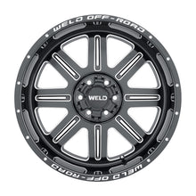 Load image into Gallery viewer, Weld Off-Road W103 20X9.0 Chasm 6X135 6X139.7 ET00 BS5.00 Gloss Black MIL 106.1