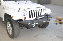 Load image into Gallery viewer, DV8 Offroad 07-18 Jeep Wrangler JK/JL FS-7 Mid Length Steel Front Bumper w/ LED Lights