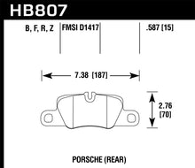 Load image into Gallery viewer, Hawk 2014 Porsche 911 Performance Ceramic Street Rear Brake Pads