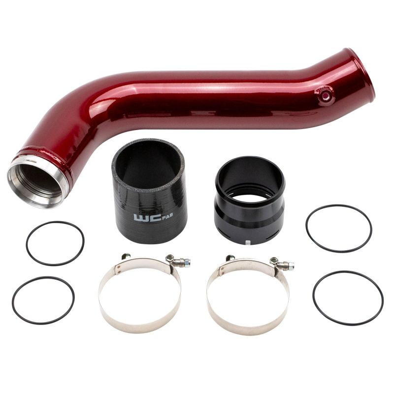 Wehrli 2020+ Chevrolet 6.6L L5P Duramax Passenger Side 3.5in Intercooler Pipe - WCFab Red