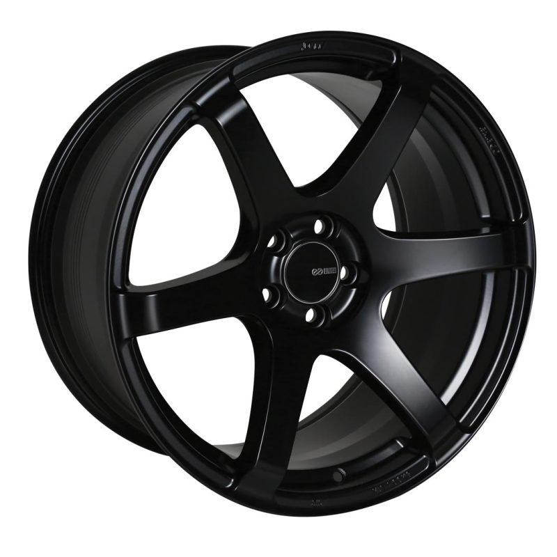 Enkei T6S 17x8 45mm Offset 5x100 Bolt Pattern 72.6 Bore Matte Black Wheel