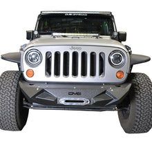 Load image into Gallery viewer, DV8 Offroad 07-18 Jeep Wrangler JK/JL Steel Stubby Front Bumper w/ Light Bracket &amp; Winch Plate