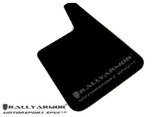 Load image into Gallery viewer, Rally Armor Universal Fit (No Hardware) Motorsport Spec Black UR Mud Flap w/ Gray Logo