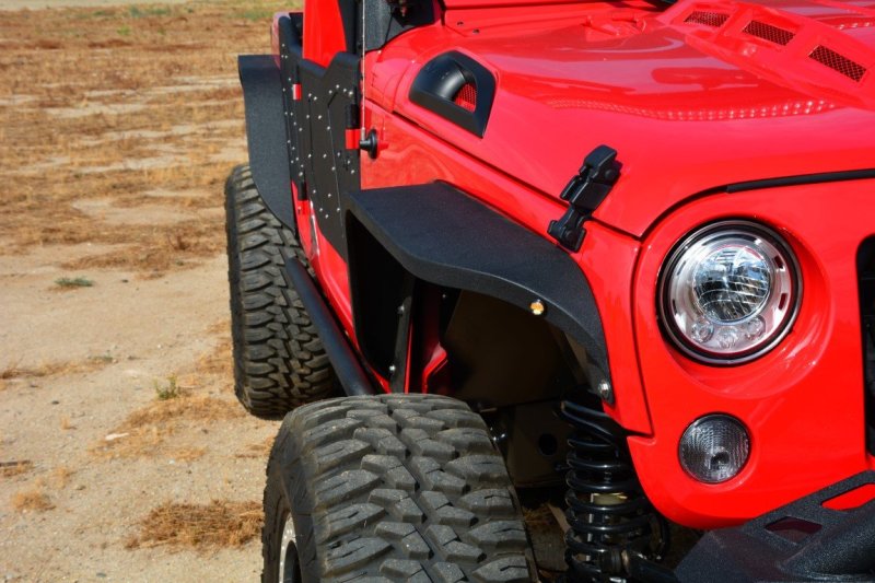 DV8 Offroad 07-18 Jeep Wrangler JK Front & Rear Slim Fenders