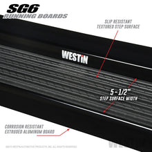 Load image into Gallery viewer, Westin SG6 Black Aluminum Running Boards 89.50 in