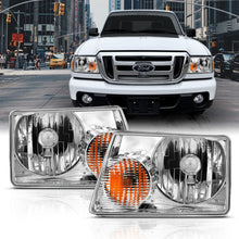 Load image into Gallery viewer, ANZO 2001-2011 Ford Ranger Crystal Headlight Chrome